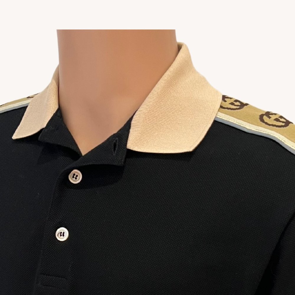 Polo With Interlocking G Stripe - image 8